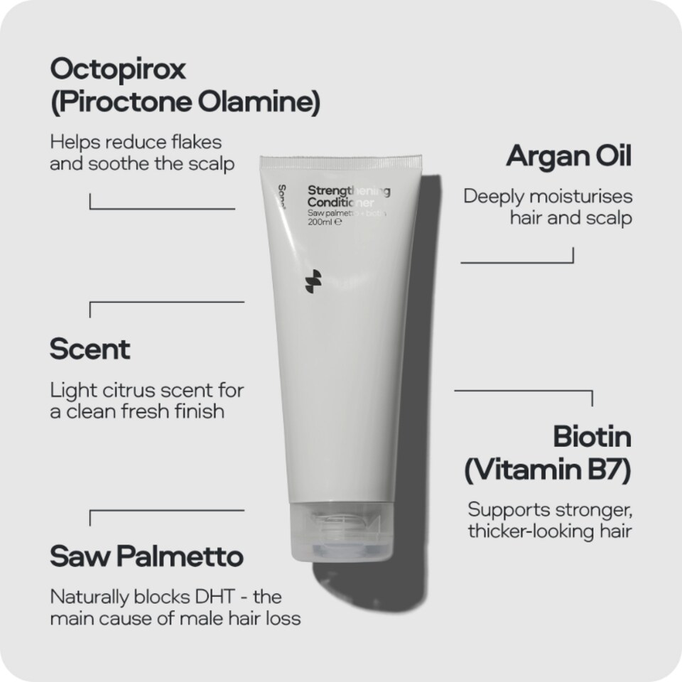 image 1 of Sons Strengthening Conditioner (3x200ml) for Hair Loss, DHT-Blocking & Anti-Dandruff Formula
