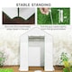 image 7 of Outsunny Walk-in Greenhouse with 4 Shelves, Outdoor Small Greenhouse, White