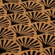 image 3 of Astley Scallop Deco Latex Backed Coir 45x75cm Black Doormat