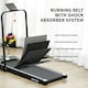 image 6 of HOMCOM Foldable Walking Treadmill w/ LED Display, Blue
