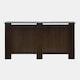image 4 of OHS Ribbed Large Radiator Cover Slatted Engineered Wood | Brown | Dark Brown Wood