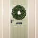 image 2 of 60cm Snow King Fir Hanging Christmas Wreath with Pinecones and 200 Tips in Green