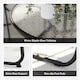 image 6 of Outsunny 6 Pieces Garden Furniture Set with Parasol, Folding Chairs, Cream 