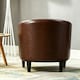 image 3 of Tub Chair Faux Leather Arm Chair