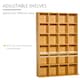 image 4 of HOMCOM DVD CD Media Storage Rack, Video Display Unit, 89 x 130.5 cm, Beech