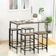 image 2 of HOMCOM Industrial Rectangular Dining Table Set with 4 Stools