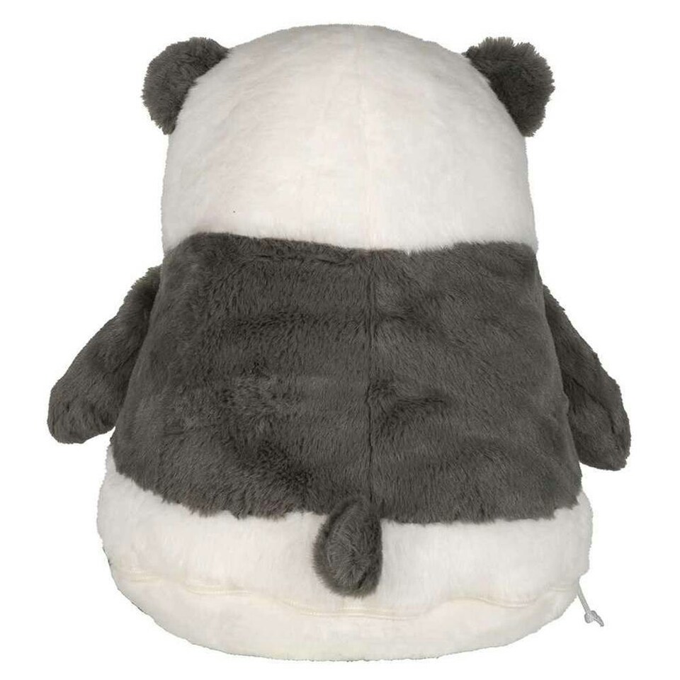image 1 of Mumbles Zippie Panda Plush Toy - Grey/White - One Size