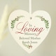 image 3 of Personalised In Loving Memory Wooden Heart Decoration