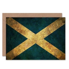 Scotland Flag Grunge Scottish Scotland Card