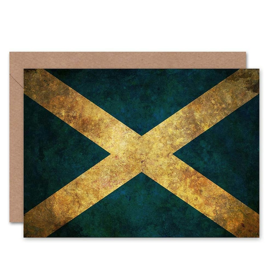 image 1 of Scotland Flag Grunge Scottish Scotland Card
