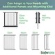 image 4 of Safetots Multi Panel Fire Surround, 51cm Deep x 164cm Wide, Grey, 70cm Tall, Child and Pet Safety, Baby and Toddler Fire Guard