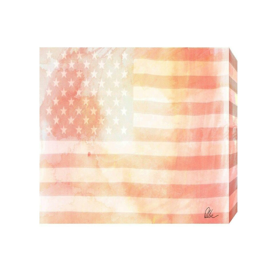 image 1 of American Flag Subtle (Canvas Print) 44" x 30"