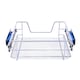 image 5 of Living and Home 1Pcs Metal Sliding Pull Out Wire Basket Organizer For 400mm Cabinet | Silver
