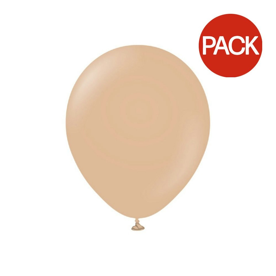 Kalisan Latex Retro Balloons (Pack of 100) - Desert Sand - One Size (UTSG23149)