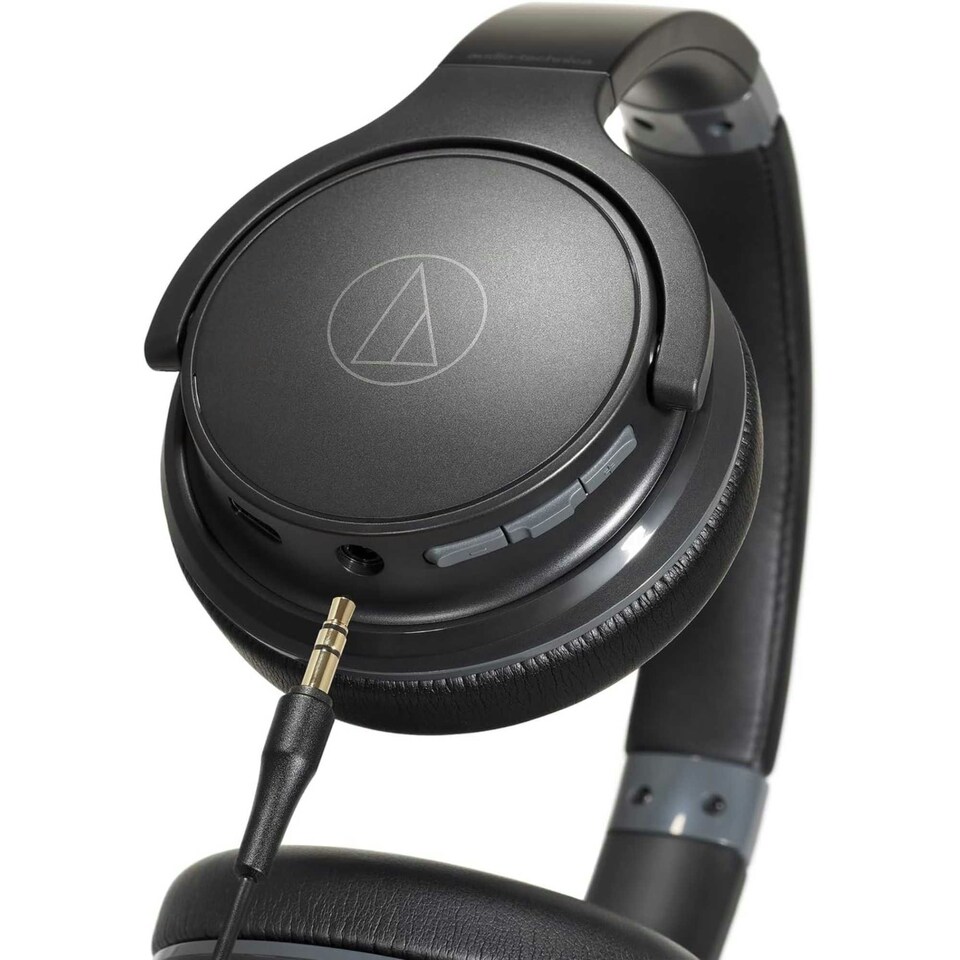 image 1 of Audio Technica Wired/Wireless Bluetooth Headphones - Black ATH-S220BTBK