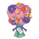 image 1 of Happy Mother's Day Sweet Floral Bouquet Helium Foil Giant Balloon 76cm / 30 in | Multi