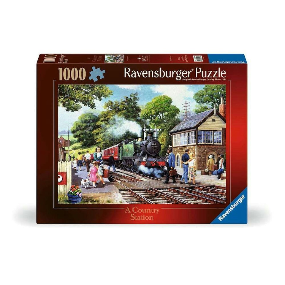 image 1 of Ravensburger A Country Station 1000 Piece Jigsaw Puzzle