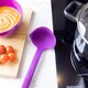 image 5 of Colourworks Silicone Kitchen Ladle with Spout Purple