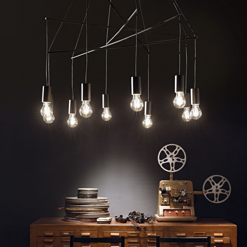 image 1 of Pop Light Cluster Ceiling Pendant Black