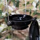 image 3 of Heavy Duty Flick and Click Garden Wild Bird Hanging Black Metal Nyjer Feeder