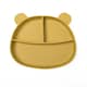 image 1 of Callowesse Silicone Divided Baby Suction Plate | BPA-Free | Dishwasher Safe | Microwave Safe Yellow