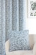image 4 of Sade - Fully Lined Floral Curtains - Eyelet - Polycotton (Blue, 46'' x 72'' - 117cm x 183cm (Pair))