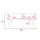image 7 of Core Products Manhattan, Coffee Table H42cm x W100.6cm x D60cm Brown