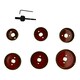 image 3 of 8pc Down Light Installers Kit Hole Cutter Saw Drill Arbor 50 - 86mm Circle Saws