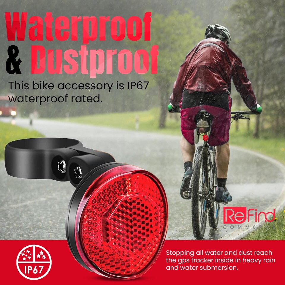image 1 of Bike Reflector Hidden Holder for Apple Reflector (With P09)
