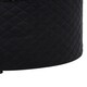 image 4 of Interiors by Premier Round Black Velvet Ottoman Black