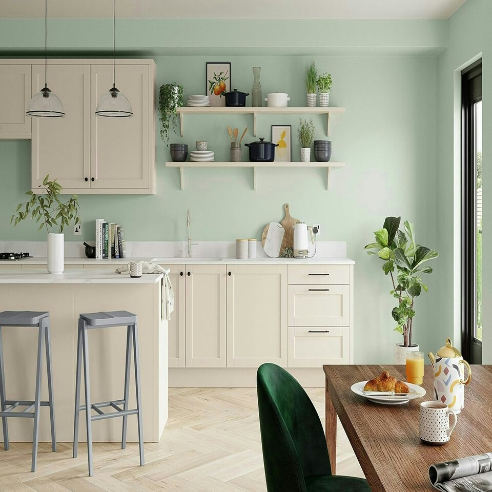 image 1 of Dulux Quick Dry Satinwood Paint - Willow Tree 750ml