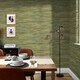 image 3 of Seychelles Wallpaper in Green and Gold Multi