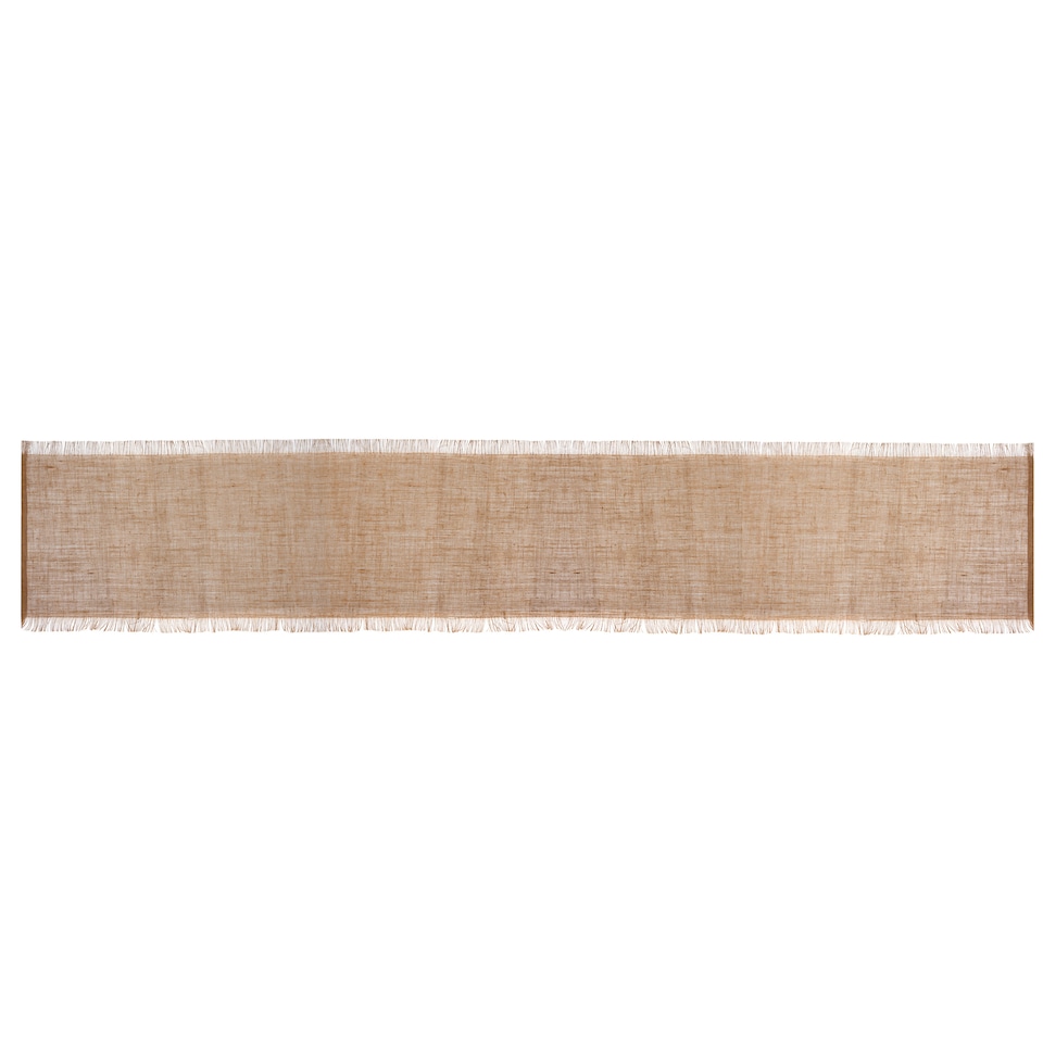 image 1 of Mikasa Jute Woven Table Runner with Frayed Detailing 230 x 33cm