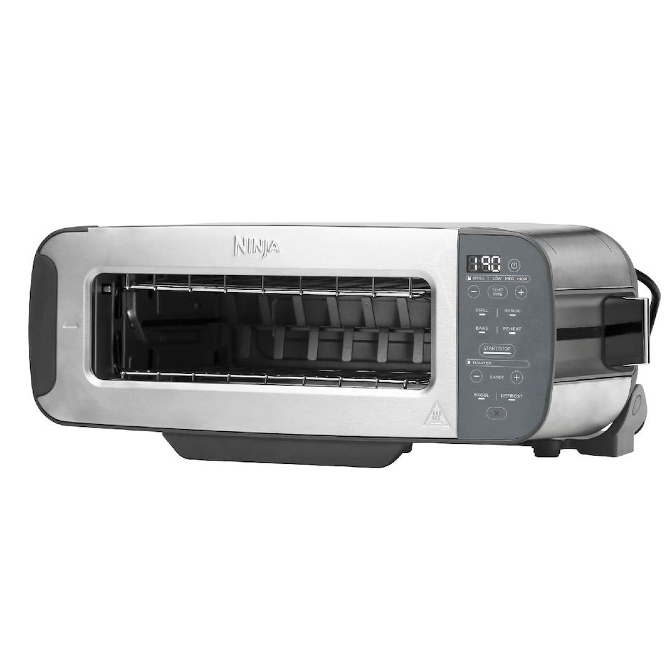image 1 of Ninja Foodi 3in1 Toaster, Grill & Panini Press in Stainless Steel ST202UK Silver