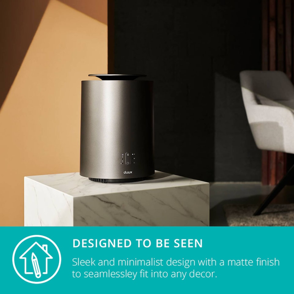 image 1 of Duux ThreeSixty 2 Smart Ceramic Fan Heater, 1800W Heating Power - Grey