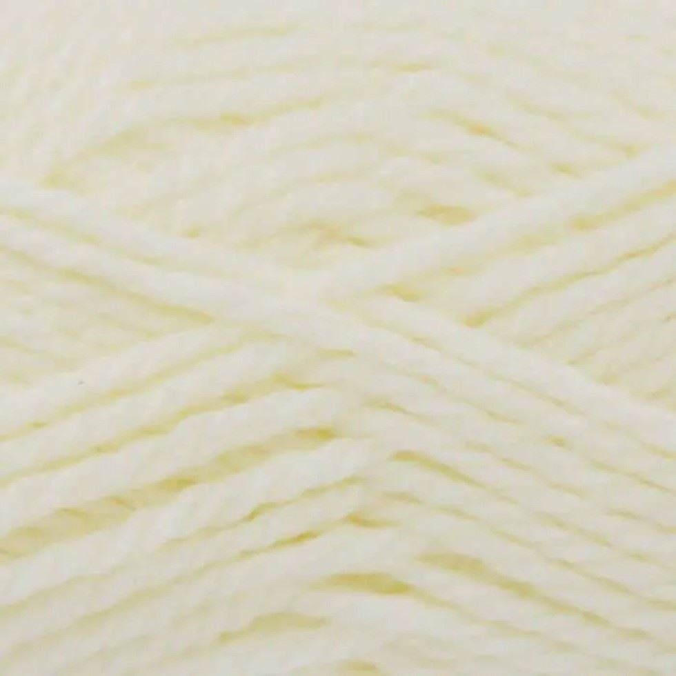 King Cole Cream Comfort Baby Chunky Yarn (Value Pack 12 x 100g Balls) For Crochet, Knitting - 106m per ball