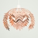 image 1 of ValueLights Pinnate Copper Ceiling Pendant Light Shade with LED Bulb Copper