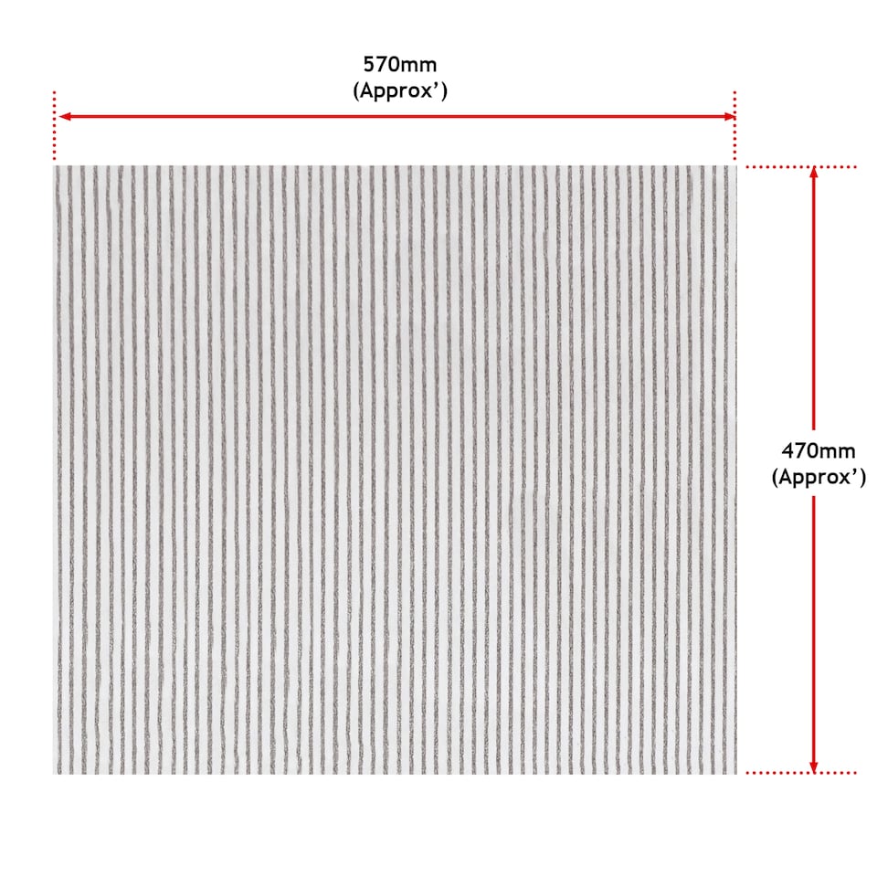 image 1 of SPARES2GO UNIVERSAL Cooker Hood Filter Extractor Vent Fan Odour + Grease Carbon Filters