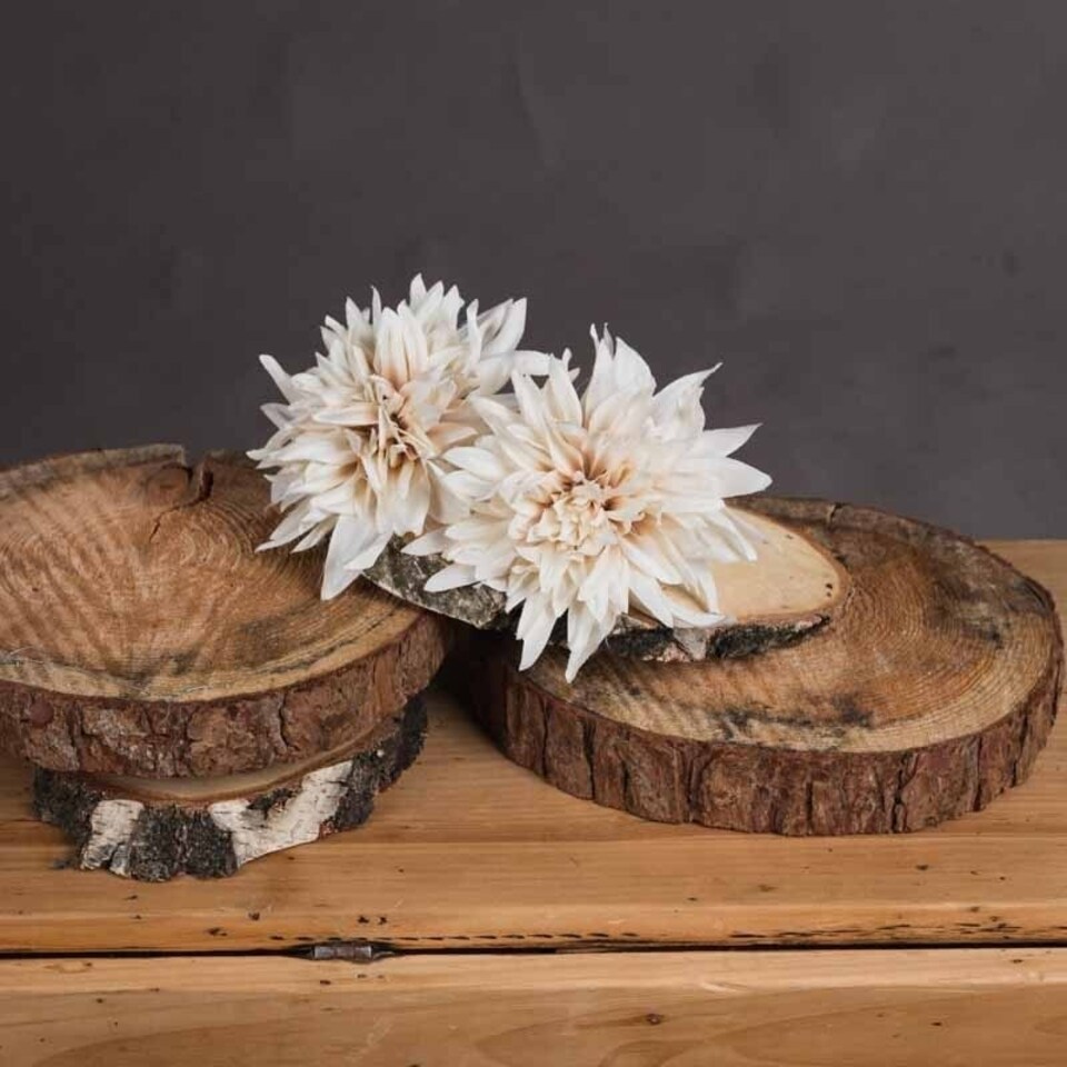 image 1 of Cafe Au Lait Artificial Flower - Plastic - L18 x W18 x H30 cm - Orange