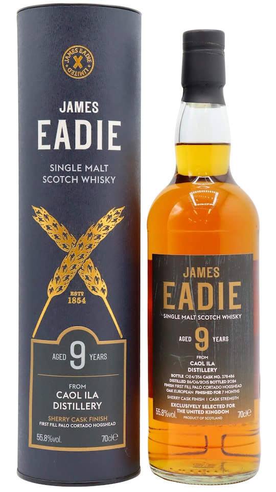 Caol Ila - James Eadie - Palo Cortado Cask Matured Single Malt 2015 9 year old Whisky