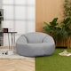 image 6 of Icon Kingston Adult Classic Indoor Outdoor Bean Bag, Grey