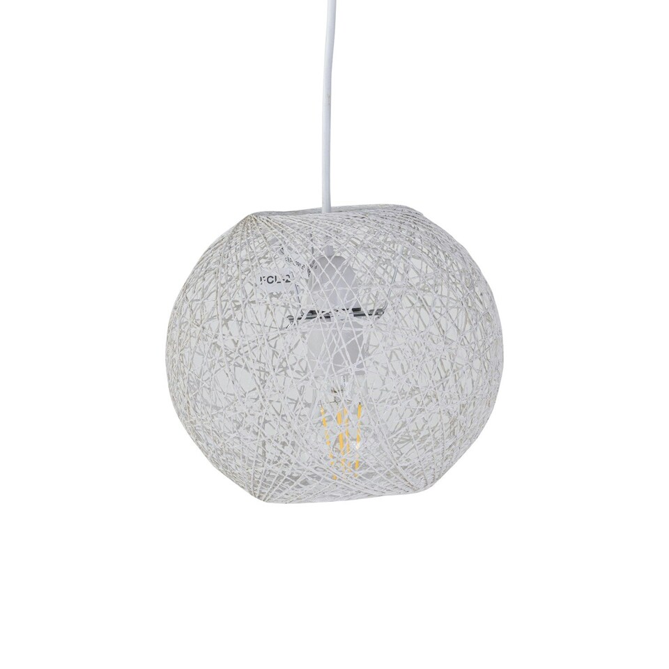 image 1 of Abaca - White 8 Globe Ceiling Light Shade" White