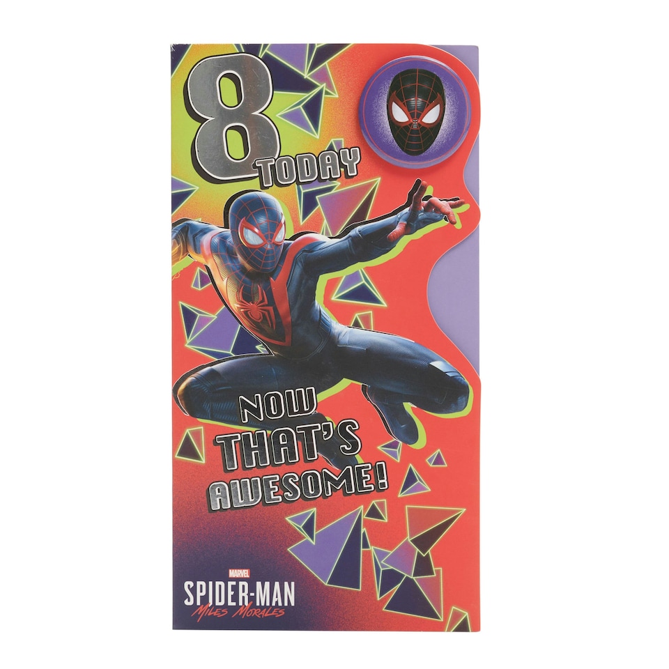 image 1 of 8th Birthday Card - Spider-Man