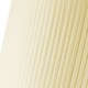 image 7 of Contemporary Designer Double Pleated Cream Cotton Fabric 12 Drum Lamp Shade | Cream | 12"