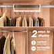 image 3 of Harbour Housewares Space-Saving Trouser Hanger - 6-in-1 - Pack of 10 - Skirt Hanger Dress Hanger Clothes Hanger Shorts Hanger Plastic Hanger