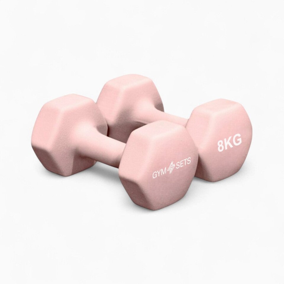 image 1 of GYM SETS Neoprene Dumbbell Pairs | 2x 8kg (Pair)