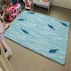 image 4 of Waves & Fish (Rug) Blue | Small: 60x110cm