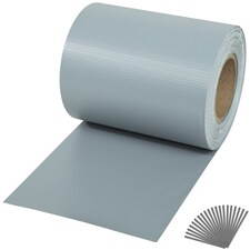 Privacy Film - double-sided print, opaque and tear-resistant, fastening clips included | Grey | grey | 7000 x 19 x 0,04 cm | 1