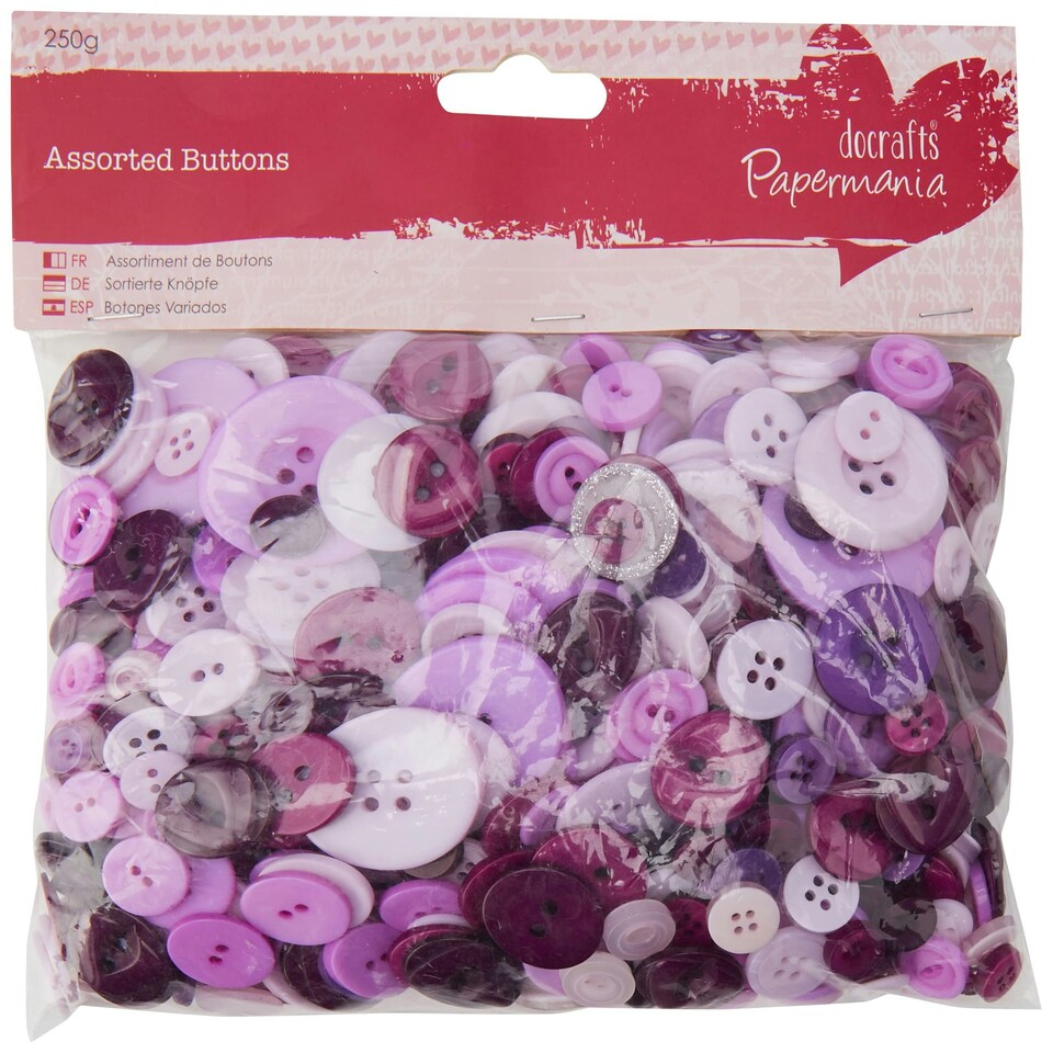 Assorted Buttons (250g) Multi