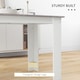 image 5 of HOMCOM Dining Table for 4-6 People, Wood Effect Tabletop